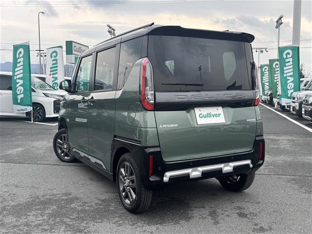 デリカミニ Ｔ　プレミアム　純正９インチナビ（ＢＴ）／レーダークルーズコントロール／アラウンドビュー／パドルシフト／コーナーセンサー／衝突軽減／両側パワスラ／ハーフレザー／シートヒーター／ステリングヒーター／後席サンシェード（43枚目）