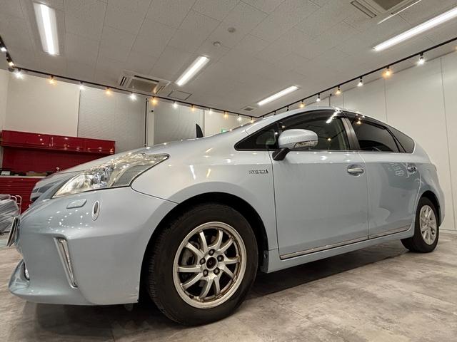 プリウスアルファ Ｇ　ユーザー買取　ＥＴＣ　バックカメラ　ナビ　ＴＶ　オートクルーズコントロール　アルミホイール　ヘッドライトウォッシャー　スマートキー　電動格納ミラー　ＣＶＴ　盗難防止システム　衝突安全ボディ　ＡＢＳ（15枚目）