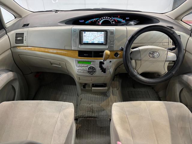 エスティマ 2.4アエラス Gエディション ユーザー買取 ETC バックカメラ ナビ TV 両側電動スライドドア HID スマートキー 電動格納ミラー 後席モニター 3列シート ウォークスルー CVT CD MD ミュージックプレイヤー接続可(2枚目)