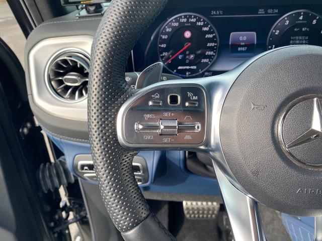 Ｇクラス Ｇ６３　マヌファクトゥーアエディション　・１オーナー・サンルーフ・アダプティブクルーズコントロール・純正ナビ／ＢＴ／ＵＳＢ・全方位カメラ・青革シート／シートヒーター／エアシート・ドライブレコーダー・フルセグ・ＥＴＣ・純正２１ＡＷ（6枚目）