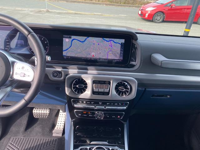 Ｇクラス Ｇ６３　マヌファクトゥーアエディション　・１オーナー・サンルーフ・アダプティブクルーズコントロール・純正ナビ／ＢＴ／ＵＳＢ・全方位カメラ・青革シート／シートヒーター／エアシート・ドライブレコーダー・フルセグ・ＥＴＣ・純正２１ＡＷ（8枚目）