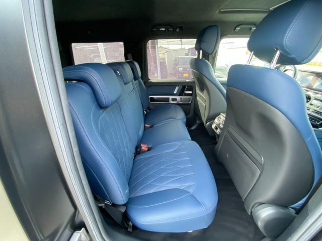 Ｇクラス Ｇ６３　マヌファクトゥーアエディション　・１オーナー・サンルーフ・アダプティブクルーズコントロール・純正ナビ／ＢＴ／ＵＳＢ・全方位カメラ・青革シート／シートヒーター／エアシート・ドライブレコーダー・フルセグ・ＥＴＣ・純正２１ＡＷ（55枚目）
