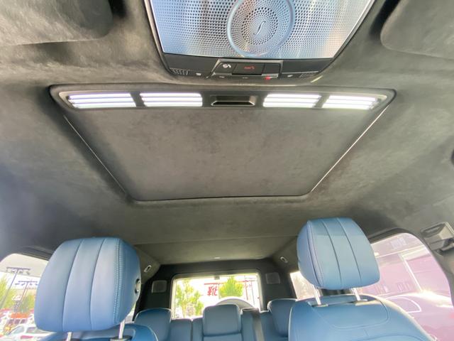 Ｇクラス Ｇ６３　マヌファクトゥーアエディション　・１オーナー・サンルーフ・アダプティブクルーズコントロール・純正ナビ／ＢＴ／ＵＳＢ・全方位カメラ・青革シート／シートヒーター／エアシート・ドライブレコーダー・フルセグ・ＥＴＣ・純正２１ＡＷ（58枚目）