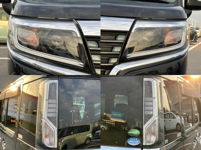 スペーシアカスタム ハイブリッドＸＳ　新品タイヤ／保証書／社外　ＳＤナビ／両側電動スライドドア／シートヒーター　運転席／シート　ハーフレザー／ドライブレコーダー　社外／ヘッドランプ　ＬＥＤ／ＵＳＢジャック／ＥＢＤ付ＡＢＳ　ドラレコ　記録簿（43枚目）