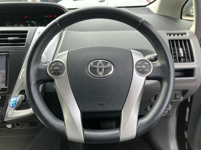 プリウスアルファ Sツーリングセレクション 保証書/社外 8インチ SDナビ/パーキングアシスト バックガイド/ヘッドランプ LED/Bluetooth接続/ETC/EBD付ABS/横滑り防止装置/アイドリングストップ バックカメラ(14枚目)