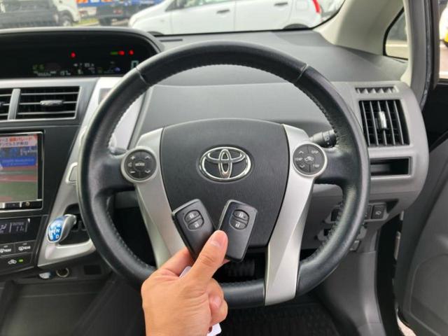 プリウスアルファ Sツーリングセレクション 保証書/社外 8インチ SDナビ/パーキングアシスト バックガイド/ヘッドランプ LED/Bluetooth接続/ETC/EBD付ABS/横滑り防止装置/アイドリングストップ バックカメラ(34枚目)