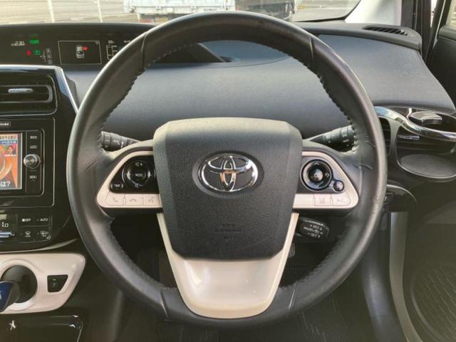 プリウス Ａ　新品タイヤ／保証書／純正　ＳＤナビ／トヨタセーフティセンス／車線逸脱防止支援システム／パーキングアシスト　自動操舵／ヘッドランプ　ＬＥＤ／ＥＴＣ／ＥＢＤ付ＡＢＳ／横滑り防止装置　衝突被害軽減システム（14枚目）