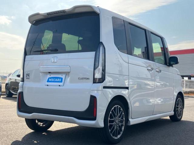 N-BOXカスタム ターボ 新品タイヤ/保証書/純正 8インチ SDナビ/両側電動スライドドア/シートヒーター/車線逸脱防止支援システム/シート ハーフレザー/ドライブレコーダー 社外/ヘッドランプ LED バックカメラ ETC(3枚目)