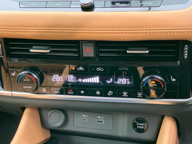 エクストレイル ４ＷＤ　Ｇ　ｅ－４ＯＲＣＥ　新品タイヤ／パノラマルーフ／保証書／純正　ＳＤナビ／インテリジェントルームミラー／エマージェンシーブレーキ／シートヒーター／全方位モニター／車線逸脱防止支援システム／シート　合皮／プロパイロット（34枚目）