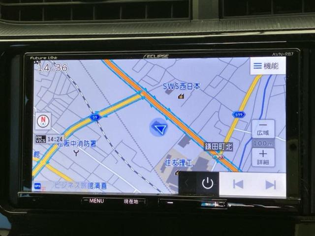 アクア Ｓスタイルブラック　新品タイヤ／保証書／社外　ＳＤナビ／衝突安全装置／車線逸脱防止支援システム／Ｂｌｕｅｔｏｏｔｈ接続／ＥＴＣ／ＥＢＤ付ＡＢＳ／横滑り防止装置／アイドリングストップ／バックモニター／フルセグＴＶ／禁煙車（10枚目）