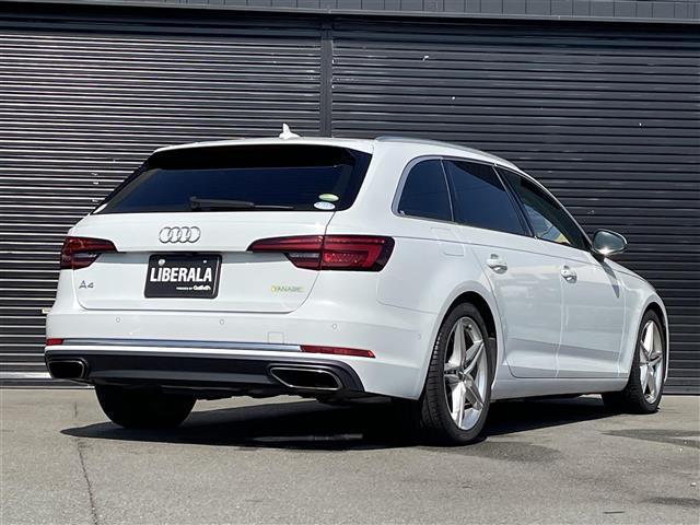 A4アバント 40TFSI マイスターシュトュック マトリクスLED バーチャルCP ACC アシスタンスPKG パーシャルレザー アウディプレセンス MMIナビ フルセグTV シートヒーター パワーシート フット機能付リアゲート 純正18インチアルミ(6枚目)