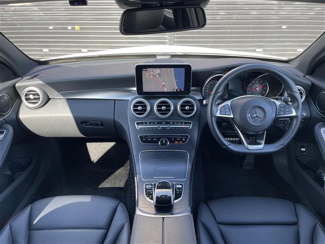 Ｃクラスステーションワゴン Ｃ２００　ステーションワゴン　スポーツ　ＡＣＣ　ＨＵＤ　キーレスゴー　レーダーセーフティ　ＬＥＤ　純正ナビ　バックカメラ　ＥＴＣ　Ｂｌｕｅｔｏｏｔｈ　パワーシート　シートヒーター　黒革シート　電動トランク　純正１８インチアルミ　ルーフレール（42枚目）
