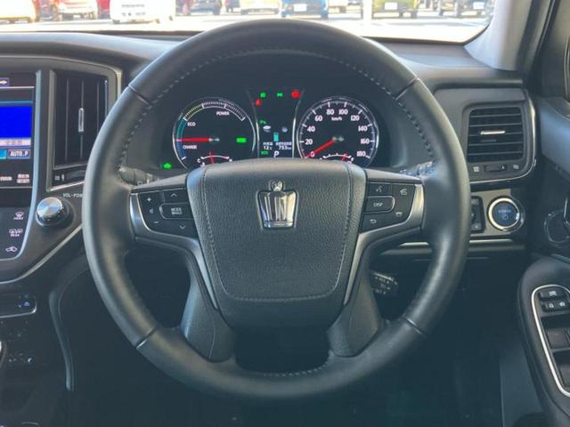 クラウンハイブリッド ハイブリッドアスリートＳ　新品タイヤ／純正　ＳＤナビ／シートヒーター／ヘッドランプ　ＨＩＤ／ＥＴＣ／ＥＢＤ付ＡＢＳ／横滑り防止装置／アイドリングストップ／バックモニター／地上波デジタルチューナー／ＤＶＤ／エアバッグ　運転席（14枚目）