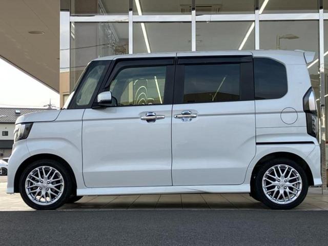 Ｎ－ＢＯＸカスタム Ｌ・ターボ　新品タイヤ／保証書／純正　９インチ　ＳＤナビ／衝突安全装置／両側電動スライドドア／シートヒーター／車線逸脱防止支援システム／シート　ハーフレザー／ヘッドランプ　ＬＥＤ／ＥＢＤ付ＡＢＳ　ワンオーナー（2枚目）