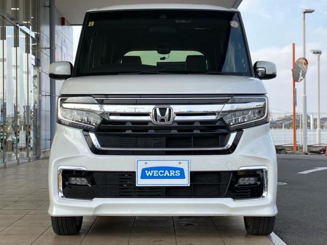 Ｎ－ＢＯＸカスタム Ｌ・ターボ　新品タイヤ／保証書／純正　９インチ　ＳＤナビ／衝突安全装置／両側電動スライドドア／シートヒーター／車線逸脱防止支援システム／シート　ハーフレザー／ヘッドランプ　ＬＥＤ／ＥＢＤ付ＡＢＳ　ワンオーナー（38枚目）