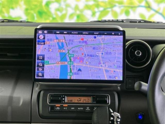 スペーシアギア ハイブリッドＸＺターボ　新品タイヤ／保証書／社外　１０インチ　ＳＤナビ／デュアルカメラブレーキサポート（スズキ）／両側電動スライドドア／シートヒーター　前席／全方位モニター用カメラ／車線逸脱防止支援システム　ターボ　ドラレコ（10枚目）