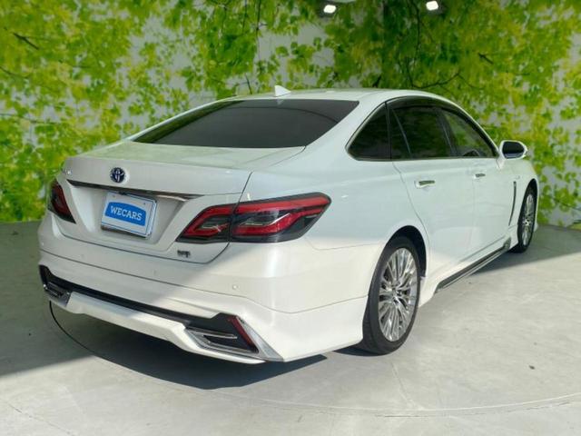 クラウンハイブリッド Sエレガンススタイル 新品タイヤ/純正エアロ/保証書/純正 8インチ SDナビ/トヨタセーフティセンス/シートヒーター 前席/車線逸脱防止支援システム/シート ハーフレザー/ドライブレコーダー 前後 衝突被害軽減システム(3枚目)