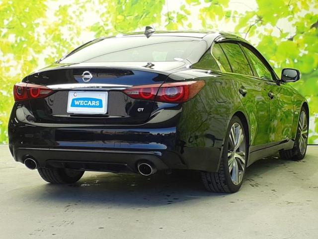 スカイライン ＧＴタイプＳＰ　新品タイヤ／サンルーフ／ＢＯＳＥ／純正　ＳＤナビ／衝突安全装置／シートヒーター　前席／アラウンドビューモニター／車線逸脱防止支援システム／シート　フルレザー／ドライブレコーダー　社外　革シート（3枚目）