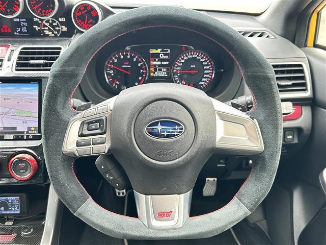 WRX STI S207 NBR チャレンジP イエローE 社外ナビ AM FM BT SD USB TV 専用ドライカーボン製リアスポイラー STI製RECAROフロントシート HKSGT3タービン HKSブローオフバルブ HKSインタークーラー(8枚目)