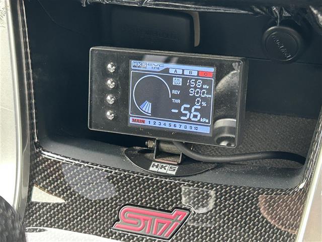 WRX STI S207 NBR チャレンジP イエローE 社外ナビ AM FM BT SD USB TV 専用ドライカーボン製リアスポイラー STI製RECAROフロントシート HKSGT3タービン HKSブローオフバルブ HKSインタークーラー(18枚目)