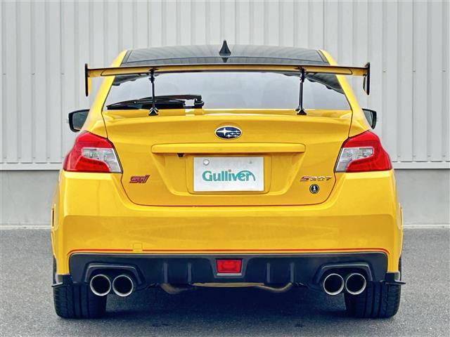 WRX STI S207 NBR チャレンジP イエローE 社外ナビ AM FM BT SD USB TV 専用ドライカーボン製リアスポイラー STI製RECAROフロントシート HKSGT3タービン HKSブローオフバルブ HKSインタークーラー(30枚目)