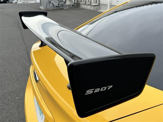 WRX STI S207 NBR チャレンジP イエローE 社外ナビ AM FM BT SD USB TV 専用ドライカーボン製リアスポイラー STI製RECAROフロントシート HKSGT3タービン HKSブローオフバルブ HKSインタークーラー(33枚目)