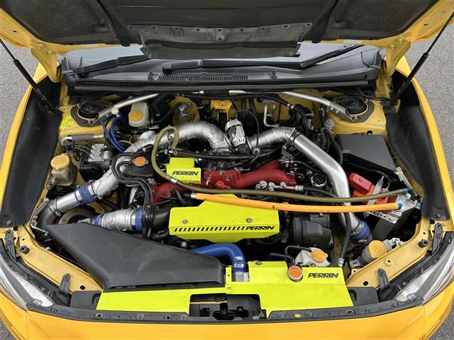 WRX STI S207 NBR チャレンジP イエローE 社外ナビ AM FM BT SD USB TV 専用ドライカーボン製リアスポイラー STI製RECAROフロントシート HKSGT3タービン HKSブローオフバルブ HKSインタークーラー(39枚目)