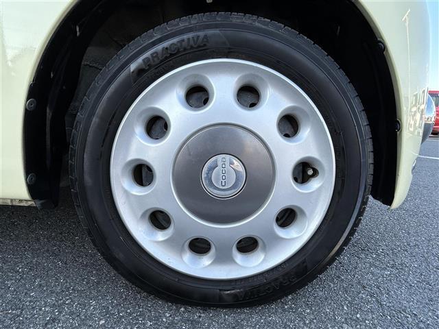 ミラココア ココアプラスX 社外ナビ FM AM CD SD TV ETC 純正ドアバイザー フロアマット 純正ホイールキャップ ウインカーミラー アイドリングストップ 保証書 取扱説明書(30枚目)