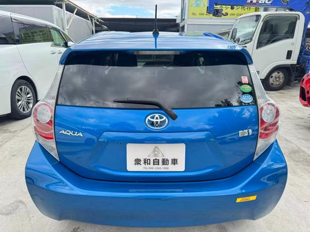 アクア S BLUETOOTH キーレスエントリ 安全ボディ オートエアコン デュアルエアバック ESC パワーウィンドウ SRS パワーステアリング ABS アイストップ(8枚目)