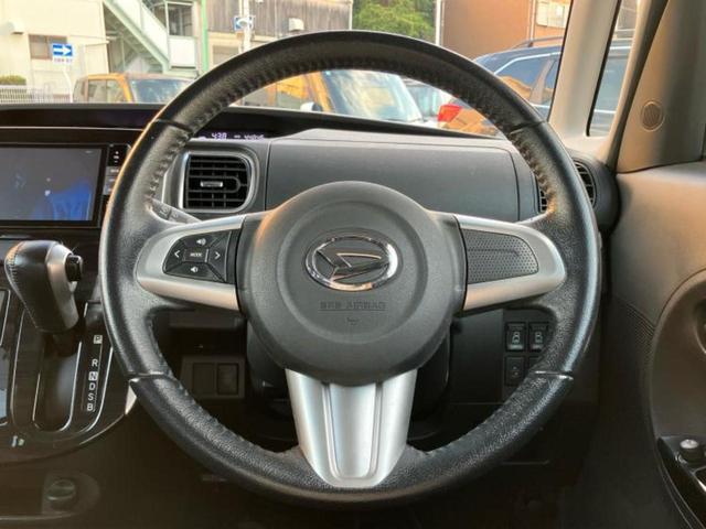 タント カスタムRSトップエディションSA 保証書/社外 SDナビ/衝突安全装置/両側電動スライドドア/シート ハーフレザー/ヘッドランプ LED/Bluetooth接続/ETC/EBD付ABS/横滑り防止装置/アイドリングストップ(12枚目)