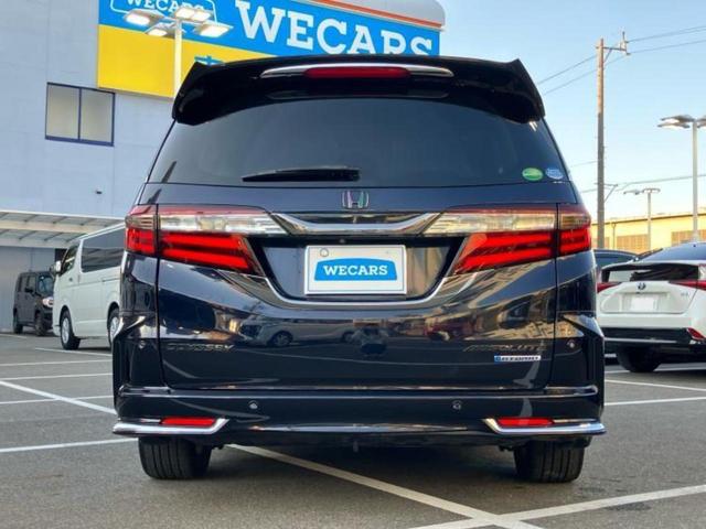 オデッセイハイブリッド ハイブリッドアブソルート・EXホンダセンシング 新品タイヤ/純正 9インチ SDナビ/フリップダウンモニター 純正 11インチ/ホンダセンシング/両側電動スライドドア/シートヒーター 前席/マルチビューカメラシステム/シート ハーフレザー 記録簿(45枚目)
