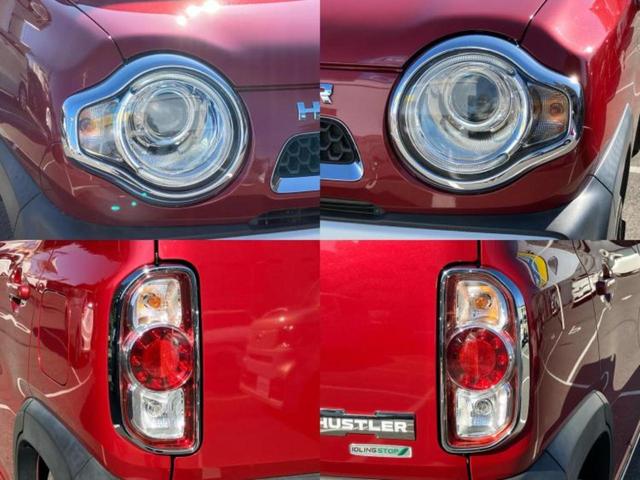 ハスラー Ｊスタイル　保証書／社外　ＳＤナビ／衝突安全装置／シートヒーター／ヘッドランプ　ＨＩＤ／Ｂｌｕｅｔｏｏｔｈ接続／ＥＴＣ／ＥＢＤ付ＡＢＳ／横滑り防止装置／アイドリングストップ／バックモニター／ワンセグＴＶ（48枚目）
