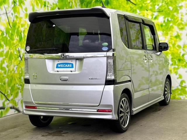 N-BOXカスタム G・ターボLパッケージ 新品タイヤ/保証書/純正 8インチ SDナビ/両側電動スライドドア/シート ハーフレザー/ドライブレコーダー 前後/ヘッドランプ HID/Bluetooth接続/ETC/EBD付ABS ターボ 禁煙車(3枚目)