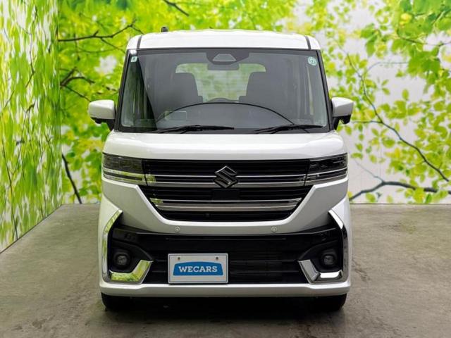 スペーシアカスタム ハイブリッドＸＳターボ　保証書／純正　９インチ　メモリーナビ／セーフティサポート（スズキ）／両側電動スライドドア／シートヒーター　前席／全方位モニター／車線逸脱防止支援システム／シート　ハーフレザー／ヘッドランプ　ＬＥＤ（45枚目）