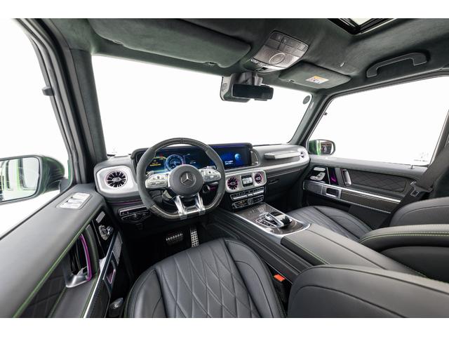 Gクラス G63 マグノヒーローエディション 50台限定車 電動サイドステップ Gmanufakturプログラムプラス AMGナイトパッケージ2 AMGカーボンファイバーインテリアトリム 22インチAMGホイール 純正ドライブレコーダー(21枚目)