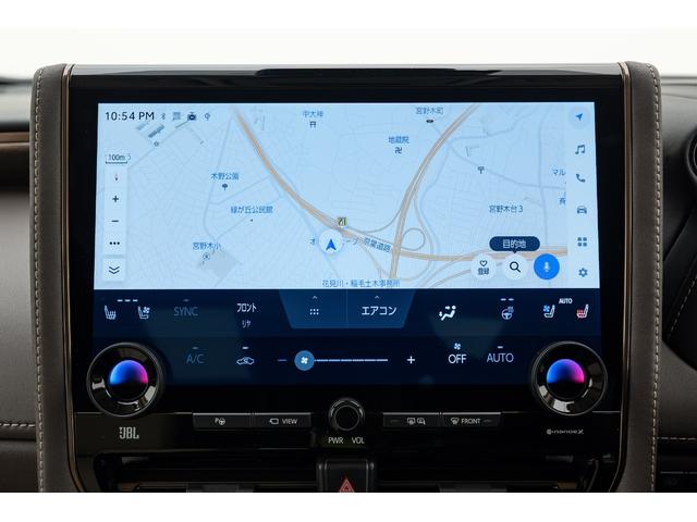 アルファードハイブリッド エグゼクティブラウンジ　ＭＣ後モデル　プレミアムナッパ本革（ニュートラルベージュ）　ユニバーサルステップ　寒冷地仕様　純正フロアマットセット　１４インチリヤシートエンターテインメントシステム　ＪＢＬプレミアムサウンドシステム（25枚目）