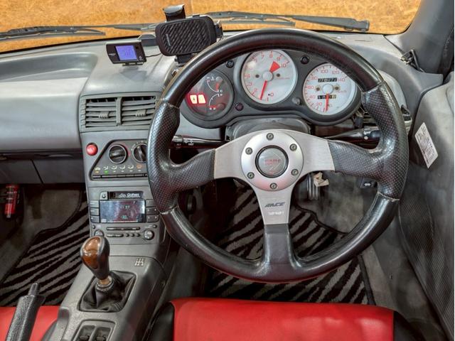 ビート ベースグレード　ユーザー様直接仕入　無限フルエアロ　リアウイング　タワーバー　ＴｅａｍＳｐａｒｃｏ１４インチアルミ　ＨＩＤライト　フォグランプ　シートカバー　ｍｏｍｏステアリング　レーダー探知機　実走行７．８万キロ台（32枚目）
