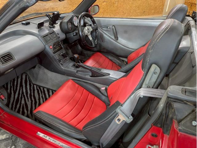ビート ベースグレード　ユーザー様直接仕入　無限フルエアロ　リアウイング　タワーバー　ＴｅａｍＳｐａｒｃｏ１４インチアルミ　ＨＩＤライト　フォグランプ　シートカバー　ｍｏｍｏステアリング　レーダー探知機　実走行７．８万キロ台（52枚目）