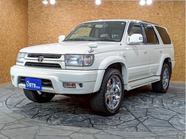 ハイラックスサーフ ＳＳＲ－Ｘ　ホワイトプレミアム　ムーンルーフ　社外４本出しマフラー　社外２０インチＡＷ　社外ＬＥＤヘッドライト　社外ナビ　デジタルＴＶ　ＢＴ接続　バックモニター　ＭＯＭＯステアリング　前後ドラレコ　社外プッシュスタート　ＥＴＣ車載器（18枚目）