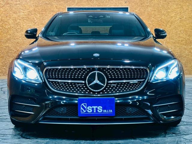 Ｅクラス Ｅ４３　４マチック　パノラミックスライディングルーフ　レーダーセーフティ　純正２０インチＡＷ　パワートランクリッド　純正ナビ　フルセグＴＶ　ＢＴ接続　アラウンドビュー　ナッパ黒革シート　ブルメスターサウンド　ＥＴＣ車載器（9枚目）