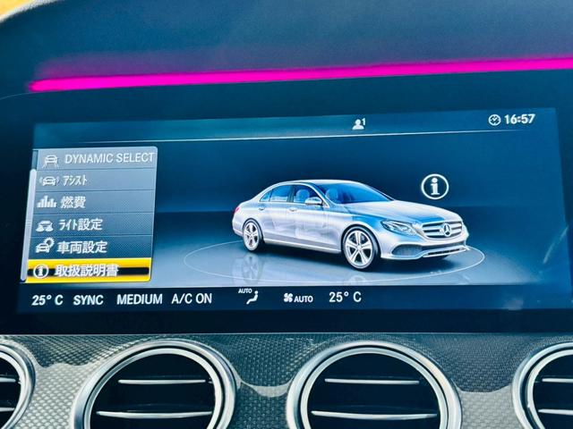 Ｅクラス Ｅ４３　４マチック　パノラミックスライディングルーフ　レーダーセーフティ　純正２０インチＡＷ　パワートランクリッド　純正ナビ　フルセグＴＶ　ＢＴ接続　アラウンドビュー　ナッパ黒革シート　ブルメスターサウンド　ＥＴＣ車載器（47枚目）