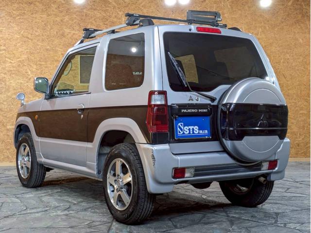 パジェロミニ リミテッドエディションXR ユーザー様直接仕入れ ツートンカラー キャリア ディスプレイオーディオ 社外ナビ デジタルTV バックモニター 純正15インチAW フォグ キノコミラー ドラレコ リモコキー スペアキー ETC車載器(19枚目)