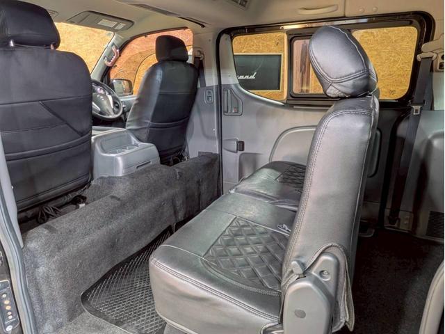 NV350キャラバンバン ロングプレミアムGXターボ 社外フロントグリル 社外17インチアルミ 社外ドアバイザー 低床ロング 両側スライドドア 社外ナビ デジタルTV Bluetooth バックモニター HIDヘッドライト ドラレコ スマートキー ETC(57枚目)