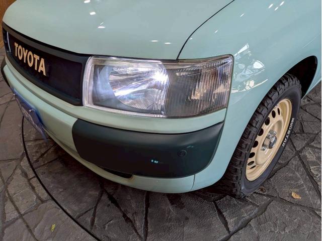 プロボックスバン GL リフトアップ TOYOTAロゴグリル ベージュホイールM/Tタイヤ LEDヘッドライト 社外ナビ フルセグTV Bluetooth 社外ハンドル シートカバー AC100V リモコンキー ETC車載器(22枚目)