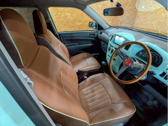 プロボックスバン GL リフトアップ TOYOTAロゴグリル ベージュホイールM/Tタイヤ LEDヘッドライト 社外ナビ フルセグTV Bluetooth 社外ハンドル シートカバー AC100V リモコンキー ETC車載器(53枚目)
