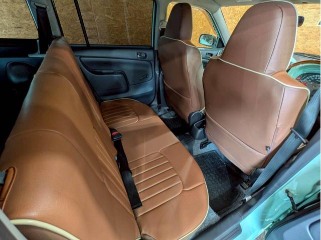 プロボックスバン GL リフトアップ TOYOTAロゴグリル ベージュホイールM/Tタイヤ LEDヘッドライト 社外ナビ フルセグTV Bluetooth 社外ハンドル シートカバー AC100V リモコンキー ETC車載器(59枚目)