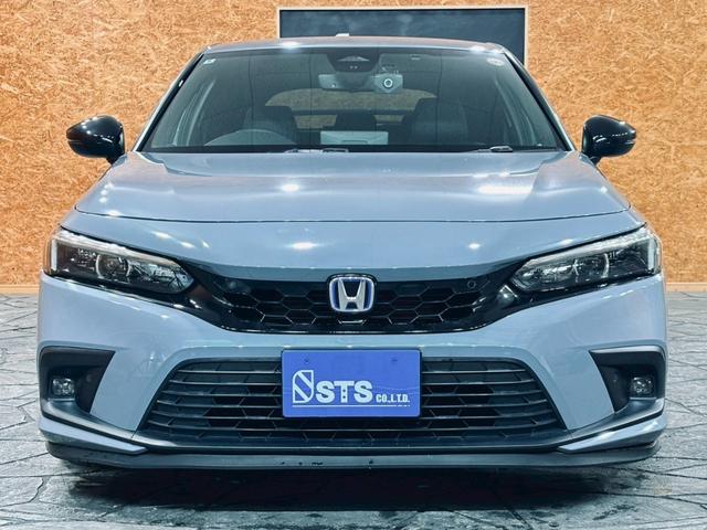 シビック e:HEV リアウィング ダウンサス LEDヘッドライト 純正18インチアルミ 純正ナビ フルセグTV BT接続 バックカメラ ハーフレザー パワーシート シートヒーター クルコン 置くだけ充電 ドラレコ ETC(7枚目)