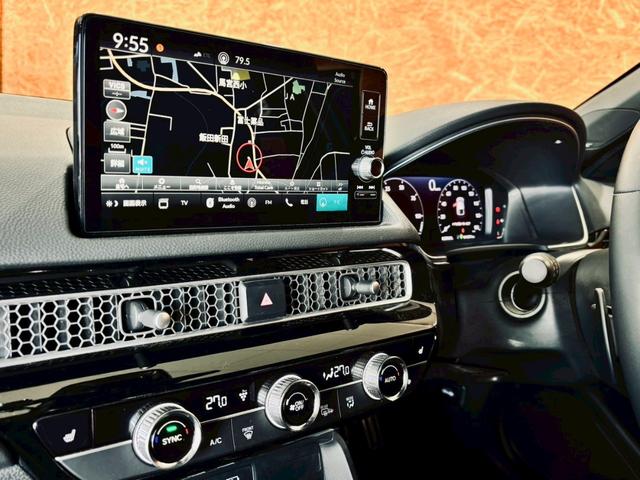 シビック e:HEV リアウィング ダウンサス LEDヘッドライト 純正18インチアルミ 純正ナビ フルセグTV BT接続 バックカメラ ハーフレザー パワーシート シートヒーター クルコン 置くだけ充電 ドラレコ ETC(36枚目)