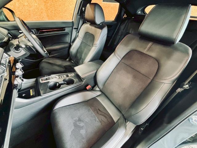 シビック e:HEV リアウィング ダウンサス LEDヘッドライト 純正18インチアルミ 純正ナビ フルセグTV BT接続 バックカメラ ハーフレザー パワーシート シートヒーター クルコン 置くだけ充電 ドラレコ ETC(52枚目)