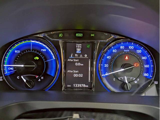 カムリ ハイブリッド　Ｇパッケージ・プレミアムブラック　フロントモデリスタ　ＢＬＩＴＺ車高調　ＷＯＲＫ１８インチＡＷ　ＬＥＤヘッドライト　純正ナビ　フルセグＴＶ　ＢＴ接続　バックモニター　ハーフレザー　パワーシート　プリクラッシュ　レーダークルーズ　ＥＴＣ（27枚目）